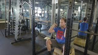 Box Front Squat - Conventional Stance