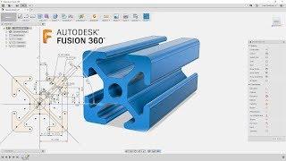 How I Would Sketch 80/20 Rails — Fusion 360 Tutorial — #LarsLive 152