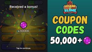 50,000+ GEMS ACTIVE COUPON CODES! - Legend of Slime: Idle RPG War