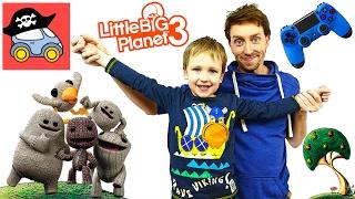  КУПИЛИ ПРИСТАВКУ Плейстейшен 4 LITTLE BIG PLANET 3 прохождение играем на PS4 Жестянка