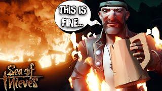 I Spent Nearly 24 HOURS On Fire In Sea Of Thieves! Here's Why...