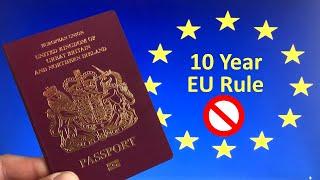 UK Travellers could the new EU rules catch you out -Check your Passport for EU 10 Year Passport Rule