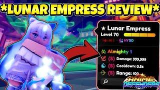 New Almighty Secret Lunar Empress Is The Best Unit In Anime Defenders Here's Why