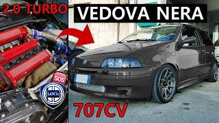 Fiat Punto GT 707cv 2.0 Turbo 16v | La VEDOVA NERA con il motore del Deltone | non si tiene DRITTA !