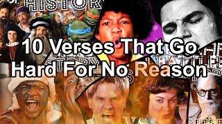 10 Verses That Go Hard For No Reason - Epic Rap Battles Of History