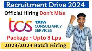 TCS Off Campus Drive 2024 | TCS Smart Hiring 2024 | TCS Ignite Hiring 2024 | TCS Recruitment 2024