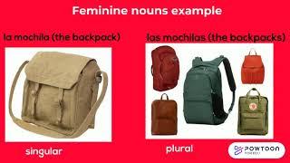 Masculine vs Feminine nouns in Spanish