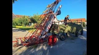 Vatter ´s erleben: # Heuauflader #  Ogela Lader L4 Baujahr 1951 beim Öhmd laden # hay farming #