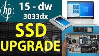 How to Upgrade Storage (SSD-HDD) on an HP 15-dw3033dx Laptop | Step by Step