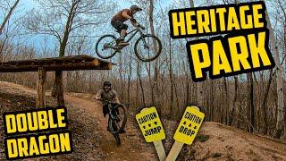 Heritage Trails Park Mountain Bike Trails / Double Dragon Freeride / Slinger WI / Spring 2022