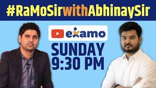 RaMo Sir with Abhinay Sir | Live on Examo
