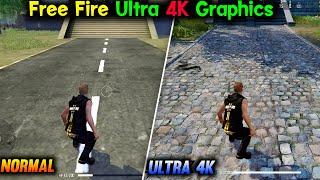 Free Fire MAX Ultra 4k Graphics Power in Garena vs  Normal Free Fire !!