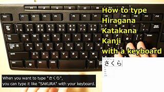 How to type Japanese characters in windows