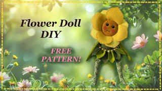 DIY Flower Rag Doll: Free Pattern And Full Tutorial With Lisa Pay