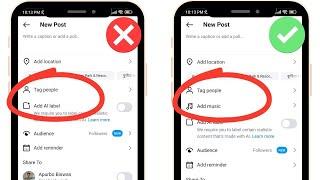 How to Fix Add Music Option Not Showing in Instagram Post