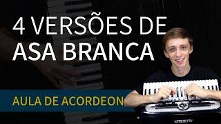 Asa Branca - Luiz Gonzaga | 4 NÍVEIS de dificuldade | Aula de Acordeon