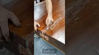 How to repair a broken wood table #diy #dont_forget_to_like_and_subscribe