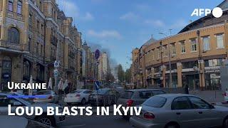 Loud blasts rock Ukrainian capital Kyiv | AFP