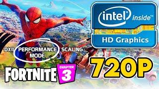 Fortnite Chapter 3 Season 1 || Intel HD/UHD 630 + i5 9300H Performance Test || 720p Benchmark