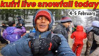 Kufri Snowfall today ️️ | Kufri current situation today | kufri full tour 2024 | Kufri Snowfall ️