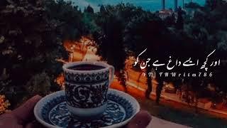 Sad Urdu Poetry | کچھ ایسے زخم ہے جن کو ||  || Deep lines | Sad Status | Urdu Poetry | TNWrites786