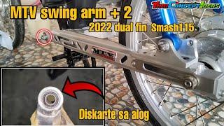 Installing MTV dual fin swing arm wave125 convert to Smash115 + double lock center axle Cnc EP.3