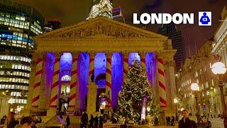 City of London CHRISTMAS LIGHTS Tour 2024  St Paul’s Cathedral to Spitalfields Market | London Walk