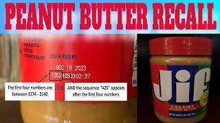 Jif Peanut Butter Recall 2022