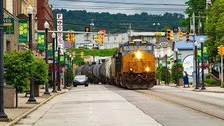 Trains Down the Street: CSX Streetrunning in St Marys, West Virginia