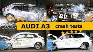 AUDI A3 Crash Test (8L 8P 8V 8Y) all generations (Euro NCAP)