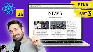 How To Build a React News App With CSS FlexBox! Part-03 - LAST