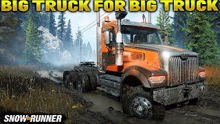 SnowRunner Phase 2 GamePlay: Flooded Foothills | Big Truck for Big Truck