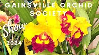 Gainsville Orchid Society Show 2024 at Kanapaha Botanical Gardens.