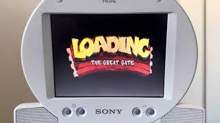 Crash Bandicoot 1 - The Great Gate play through (PSone LCD Screen)