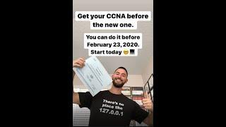 How to get Cisco's CCNA Certification 2019-2020 before it changes. You can do IT. STUDY HARD 