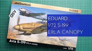 Eduard 1/72 Avia S-199 Erla Canopy Profipack (70152) Review