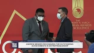 ANDREW MENDES RECOGNIZED FOR OUTSTANDING ACHIEVEMENTS IN ENTREPRENEURSHIP