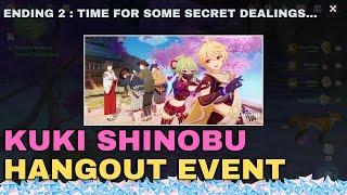 Kuki Shinobu Hangout Event Ending 2 - Time For Some Secret Dealings... | #genshinimpact v2.7