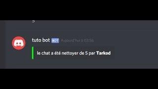 Bot Discord #1 Clear chat Discord.js