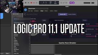 Logic Pro 11.1 update ( Search for plug-ins in the mixer + Quantec Room Simulator and others)