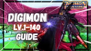 DMO BEST 1-140 Level UP GUIDE | Digimon Masters Online 2023