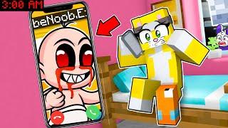 ¡BEBE NOOB.EXE ME LLAMO A LAS 3 AM EN MINECRAFT! | MICHI MIAU Y CAPITAN WINKI ESCAPAN DE BEBE NOOB