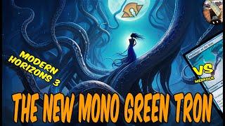 The New Mono Green Tron VS Merfolk｜Testing against Merfolk's New Blood Moon ｜Modern Horizons 3 MTG