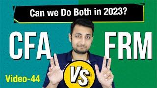 CFA Vs FRM | Can You Do Both after 12th Commerce ? | PSFC