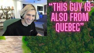 xQc finds another French Canadian in his Lobby
