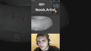 Noob vs Pro artist: making a doughnut #blendertutorial #blender #blendercommunity #blender3d #b3d