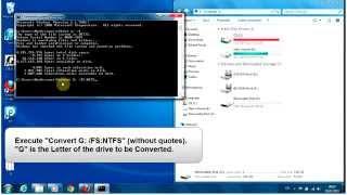 How to Convert FAT32 to NTFS Without Losing Data..Fix "file too large destinationfor" error.