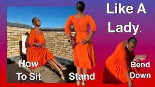 🪑HOW TO SIT, STAND, BEND DOWN LIKE A LADY AND PICK UP DROPPED ITEMS OFF THE FLOOR ELEGANTLY!🪑