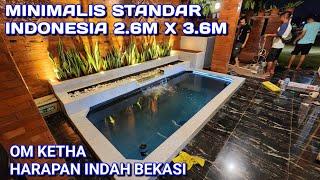 MINIMALIST KOI FISH POND 2.6M X 3.6M CHAMBER 1M X 2.3M |  PERUM HOPE BEAUTIFUL BEKASI