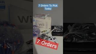 7 Orders to Pick ps4 + wii sold next day #ebay #reseller #passiveincome #retrogaming #playstation